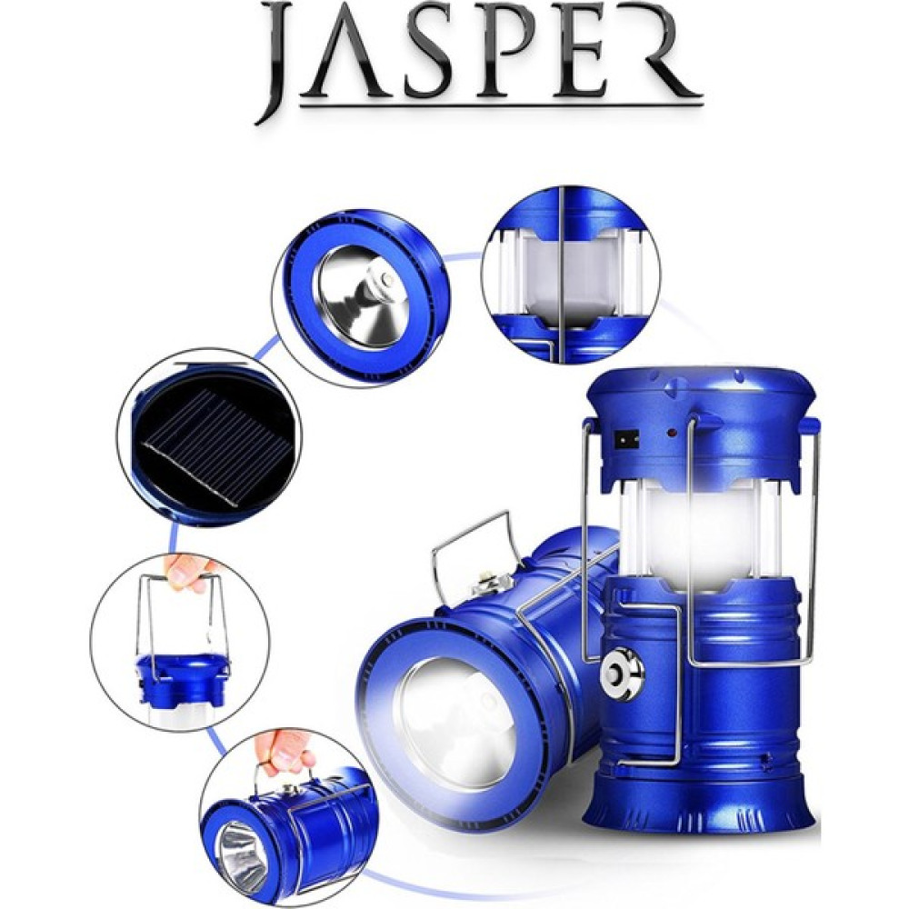Jasper JPR-5800 Katlanabilir Kızaklı Güneş Enerjili Şarj Kablolu Ledli Kamp Piknik Lambası Elektrik ve Aydınlatma Fiyatı