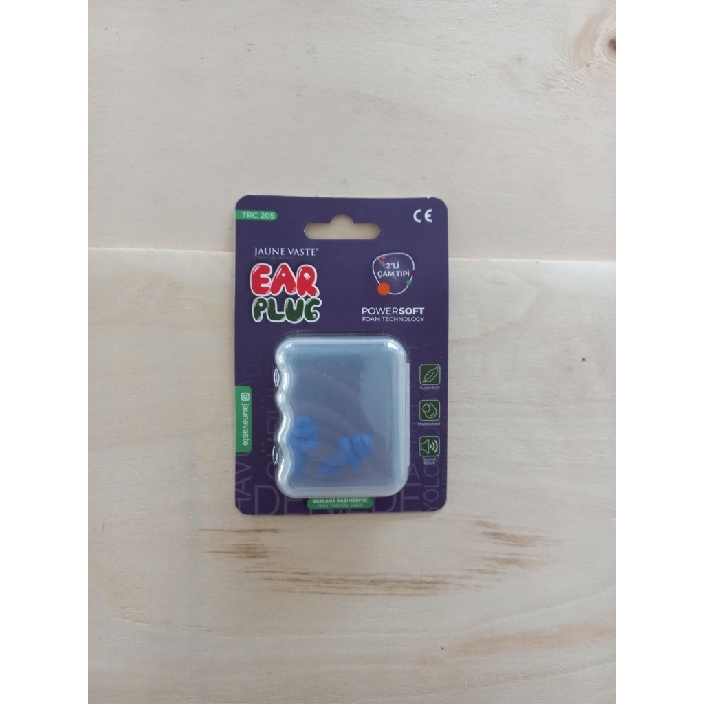 Jaune Vaste Çam Tipi Kulak Tıkacı 2'li Air Plug Supersoft Yumuşak Kulak Tıkacı Saklama Kabı Eşya Saklama / Düzenleme Fiyatı