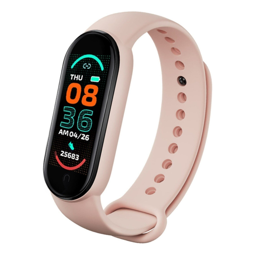 JavaTech M6 Akıllı Bileklik Yeni Nesil Spor Modlu Full Fonksiyon Akıllı Saat M3 M4 M5 Seri Pembe Akıllı Bileklik Fiyatı