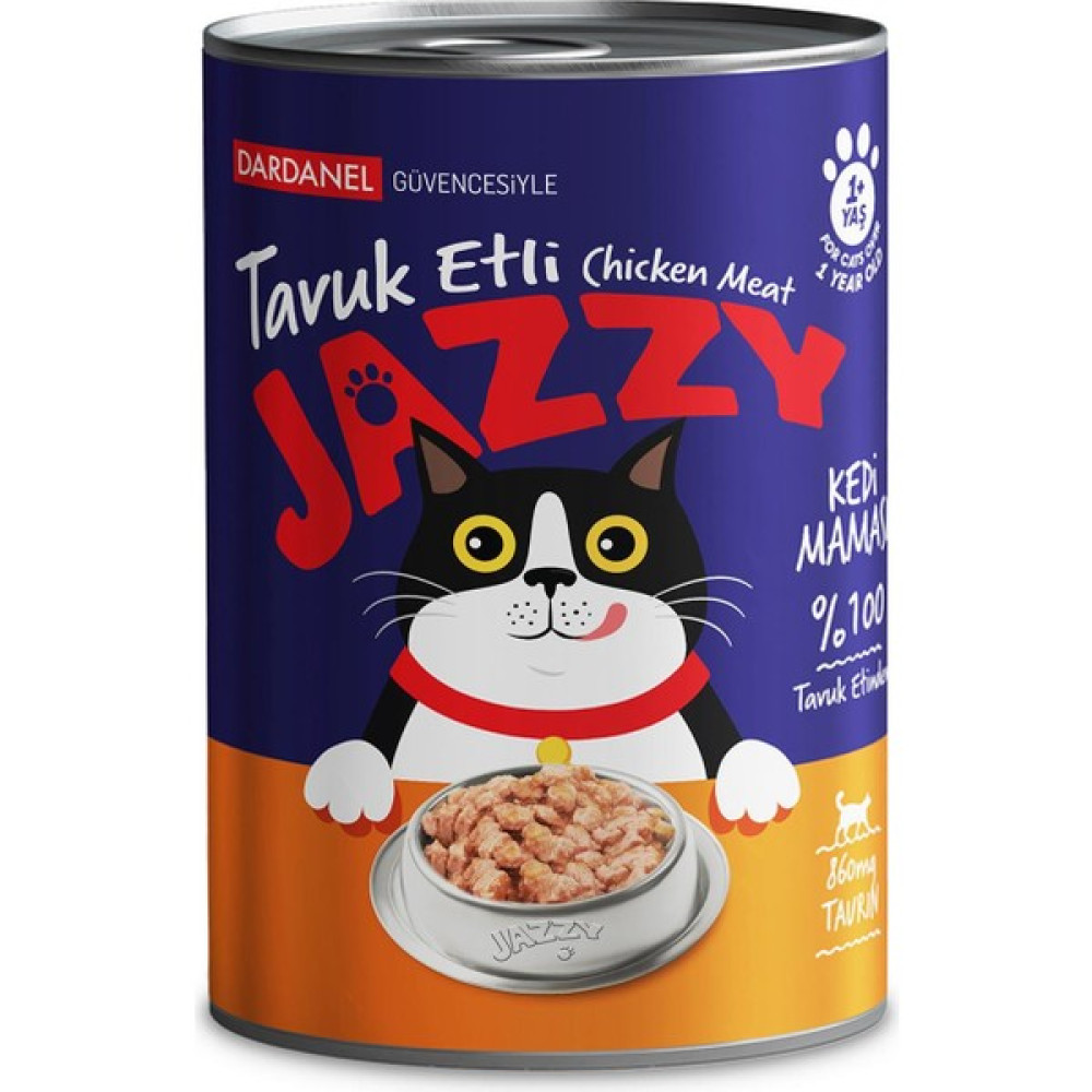 Jazzy Dardanel Kedi Konservesi Tavuklu 400 gr Evcil Hayvan Ürünleri Fiyatı