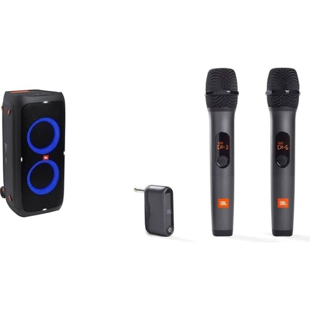 Jbl Partybox 310 Taşınabilir Bluetooth Hoparlör + Jbl Partybox Siyah Kablosuz Mikrofon Seti (2 Adet) Bluetooth Hoparlör Fiyatı