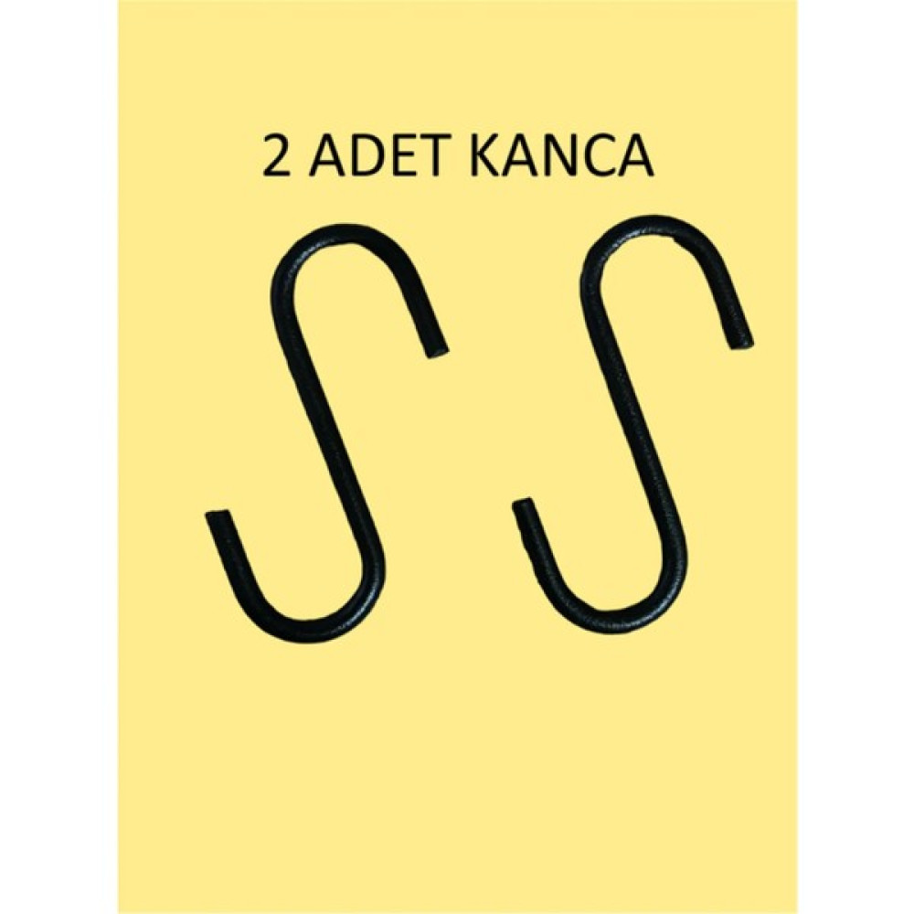 Jbox 2 Adet, Siyah Renk, 7,5 Cm, Metal Kanca, S Kanca, Es Kanca, Banyo Kanca, Demir Kanca - 7.5 CM Banyo Askılık Fiyatı