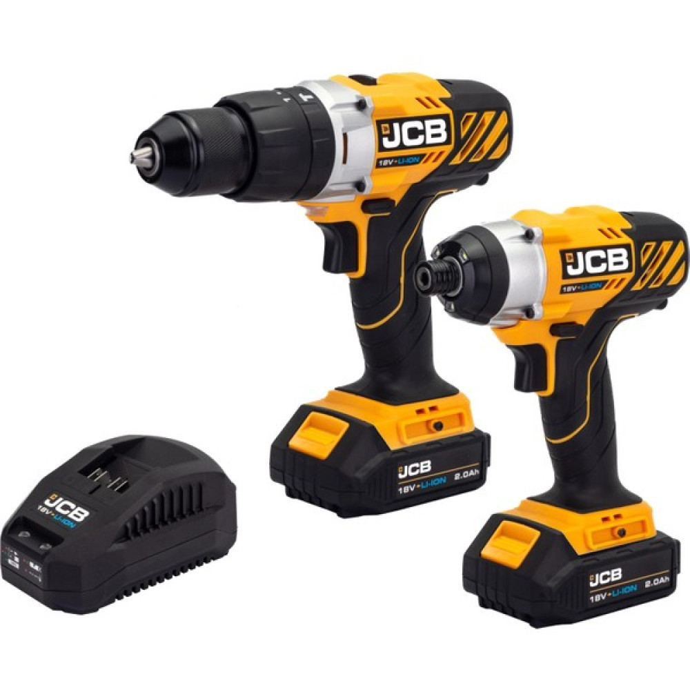 JCB 21-18CD Akülü Darbeli Matkap & 21-18ID Akülü Darbeli Vidalama Seti - 18V 2.0 Ah Elektrikli El Aletleri Fiyatı