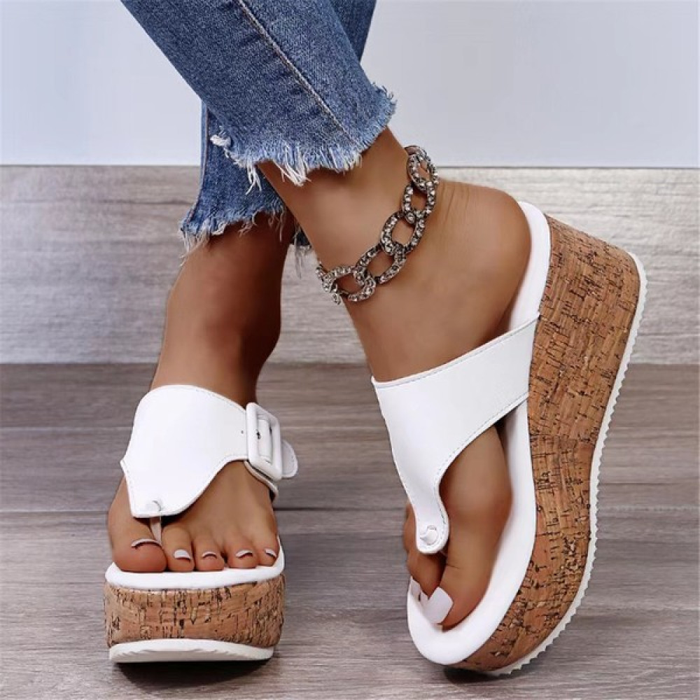 JDinner Yeni Stil Parmak Arası Terlik Gündelik Moda Geniş Kenarlı Kadın Platform Terlik (Yurt Dışından) Kadın Terlikleri ve Sandaletleri Fiyatı
