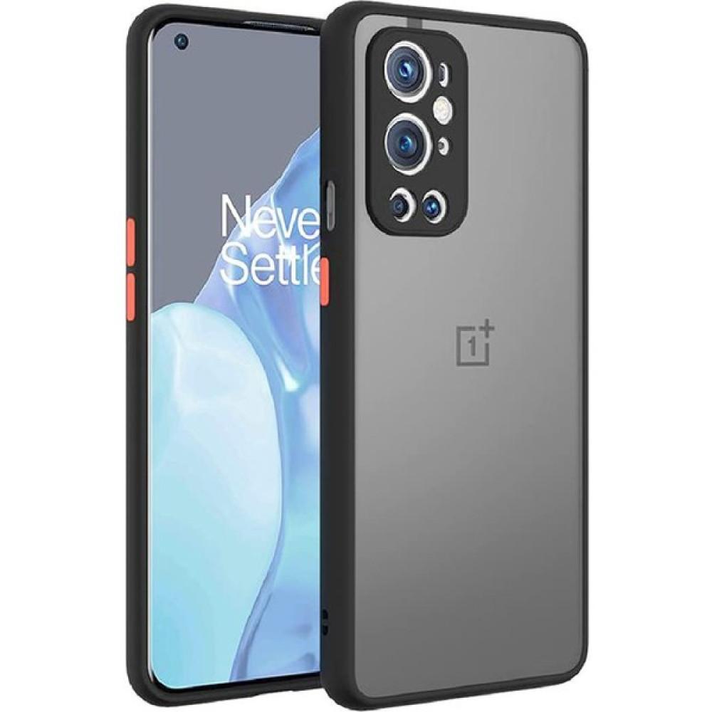 Jeaks Oneplus 9 Pro Kılıf Buzlu Mat Parmak Izi Yapmaz Kamera Korumalı Renkli Tuşlu Kapak Hux - Siyah Cep Telefonu Kılıfı Fiyatı