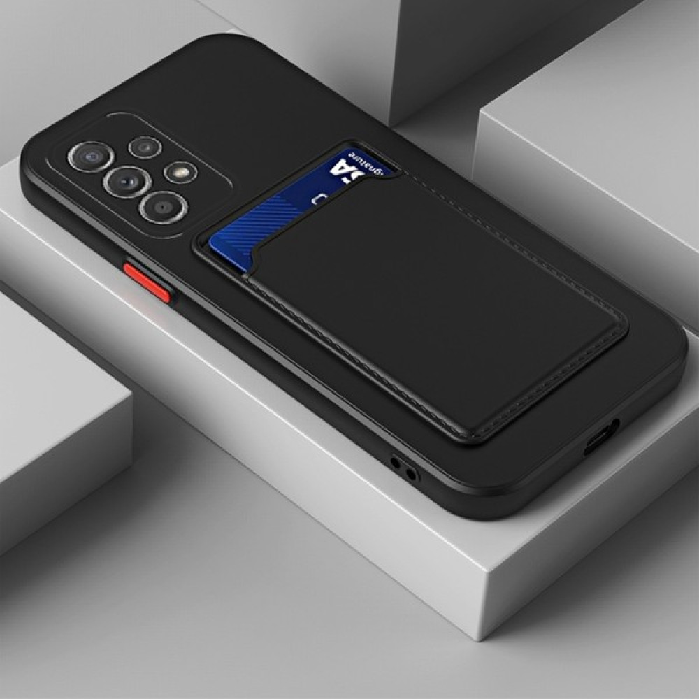 Jeaks Samsung Galaxy A23 Kılıf Kart Bölmeli Karlıklı Cüzdanlı Kamera Korumalı Silikon Kapak - Siyah Cep Telefonu Kılıfı Fiyatı