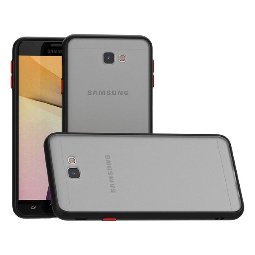 Jeaks Samsung Galaxy J7 Prime Kılıf Buzlu Mat Parmak Izi Yapmaz Kamera Korumalı Renkli Tuşlu Kapak Hux - Siyah Cep Telefonu Kılıfı Fiyatı