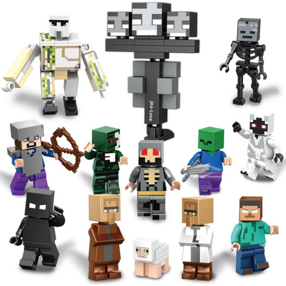 JeaLove Jea Love Minecraft 13 Parçalı Aksiyon Figürü Seti (Yurt Dışından) - Renkli Oyuncak Fiyatı