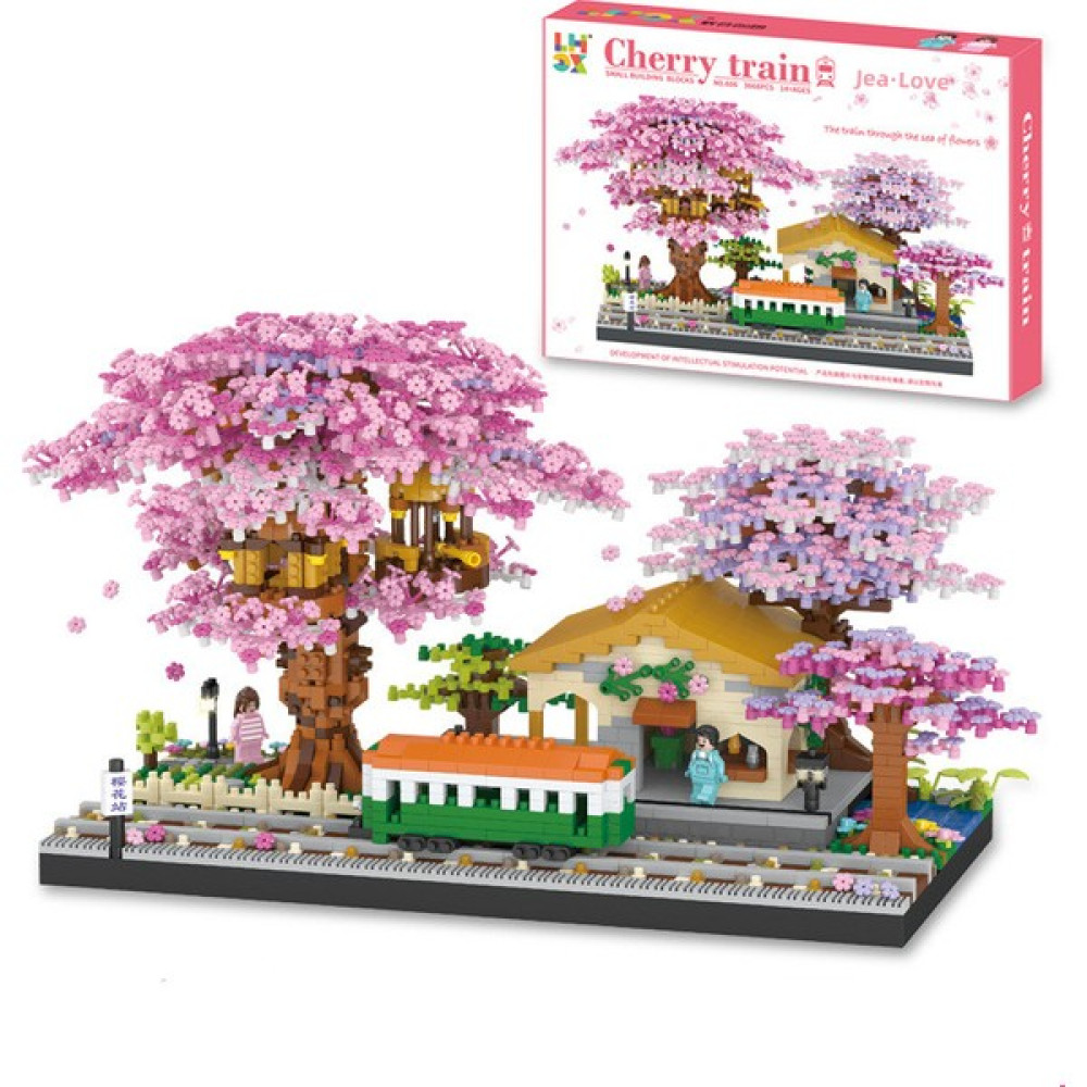 Jea·love Sakura Tren Istasyonu Için Yaratıcı Doğa Temalı Oyuncak Yapım Seti (3668PCS) (Yurt Dışından) - ABS Legolar ( Yapım Oyuncakları ) Fiyatı