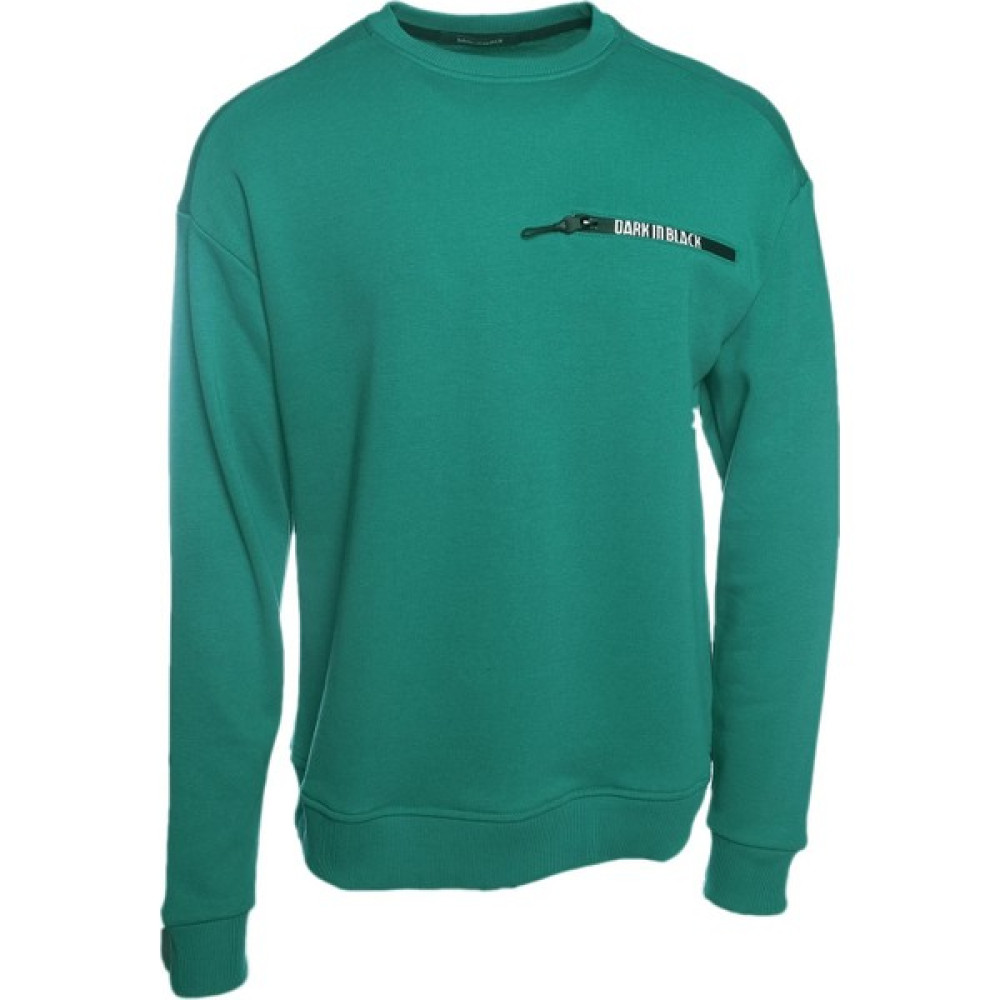 Jeanstop Üç Iplik Bisiklet Yaka Yeşil Erkek Sweatshirt Erkek Sweatshirt Fiyatı