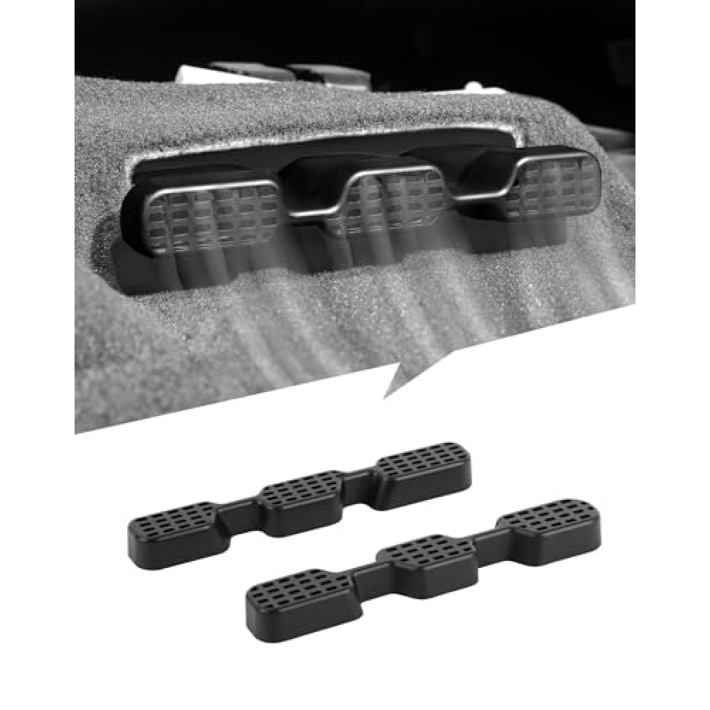 JeCar Under Seat Vent Deflectors Rear AC Vent Directional Extension Fit for RAM 2018-2023
