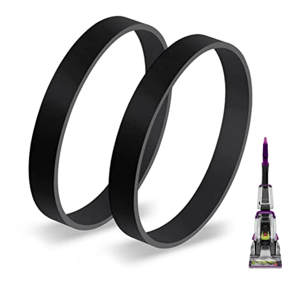 JEDELEOS Replacement Belts for Bissell 2910 2987 2806 PowerForce and TurboClean PowerBrush Lightweight Pet Carpet Cleaner, Flat Pump Belt Replace Part 1606428 (Pack of 2)