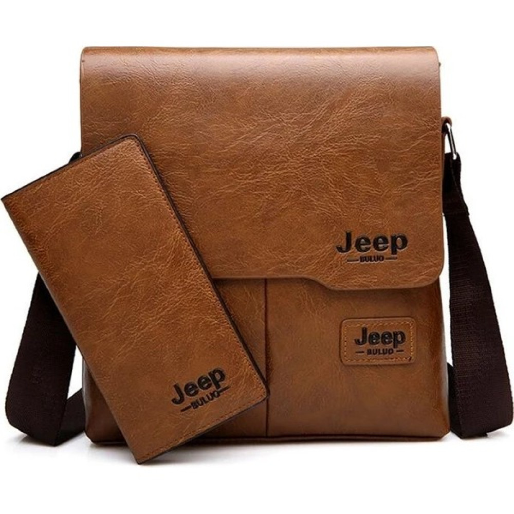 Jeep Buluo 2'li Paket Erkek Deri Çapraz Askılı Omuz Çantası (Yurt Dışından) Erkek Çanta ve Cüzdan Fiyatı