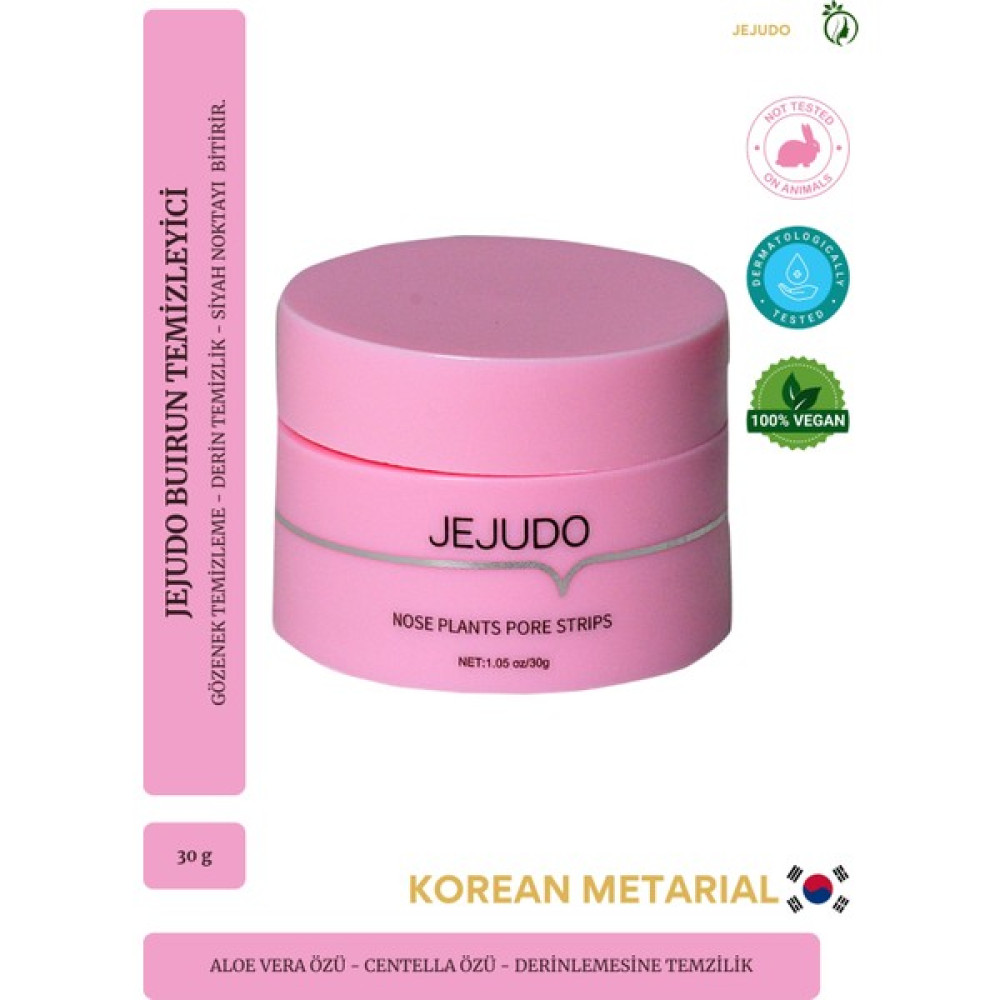 JEJUDO Burun Temizleme Macunu Burun Bandı Giderici 60 Kullanımlık Maske 30 Gr/60 Strips Akne ve Sivilce Bakımı Fiyatı