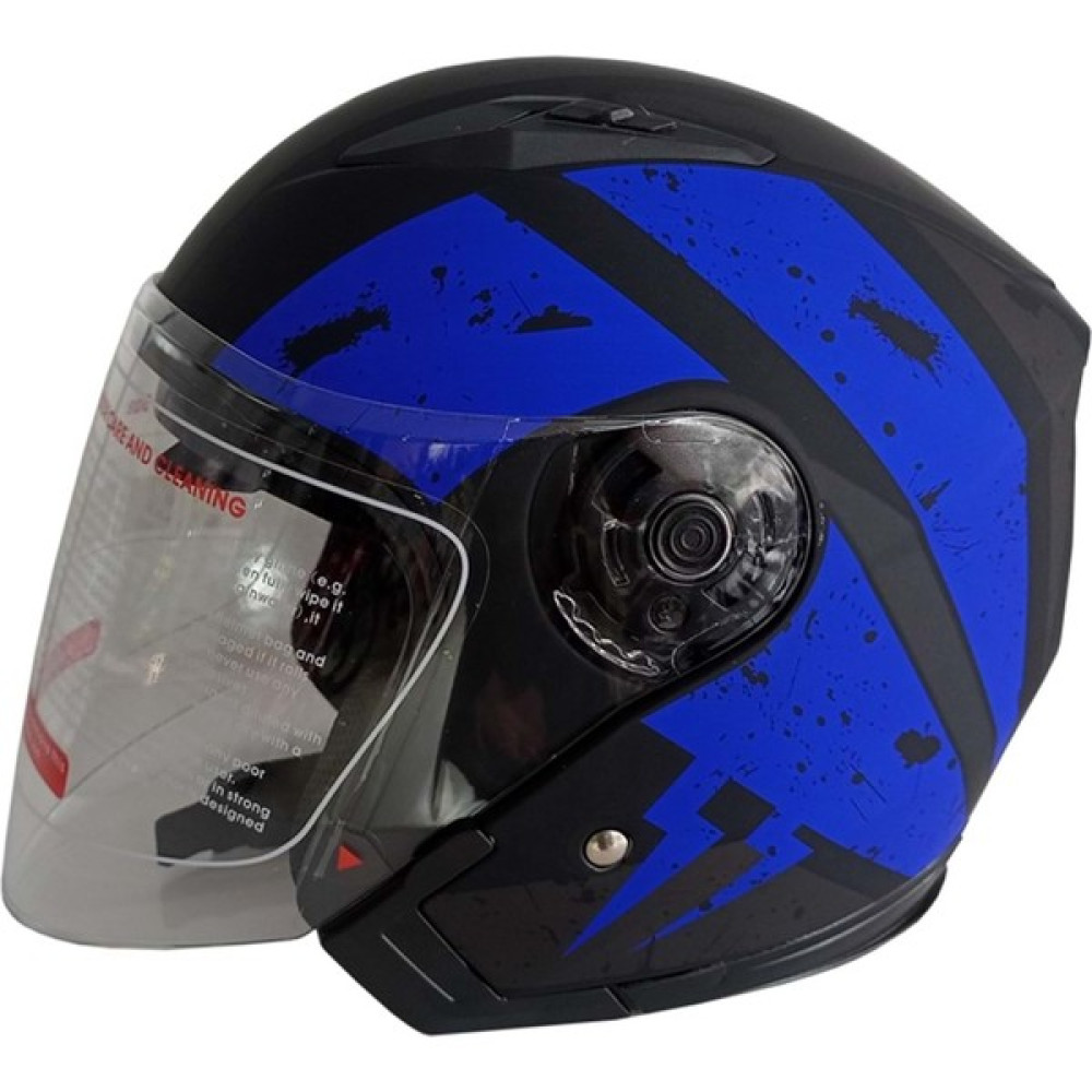 Jekai Jk-21 512 Model Güneş Vizörlü Yarım Kask - Mavi-Siyah - Xl - Renkli Motorsiklet Kaskları Fiyatı