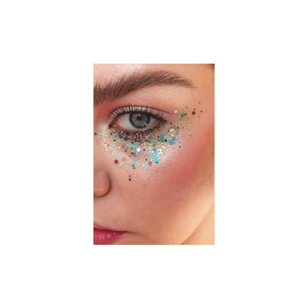 Jel Form Makyaj Simleri Glitter Işıltılı Yüz Makyajı 1 kutu Mavi - Dark Sky Göz Farı Fiyatı
