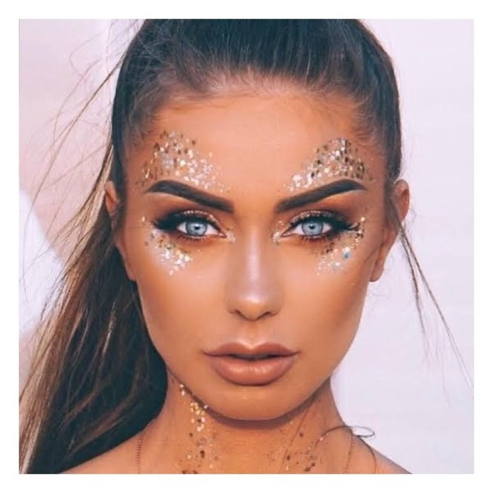 Jel Form Makyaj Simleri Glitter Işıltılı Yüz Makyajı Beyaz Göz Farı Fiyatı