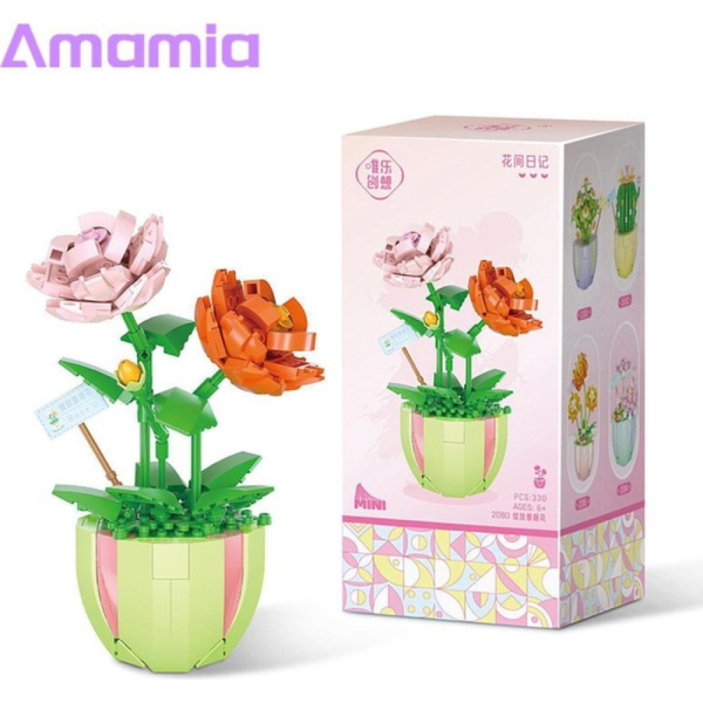 Jelang Amamia Çiçek Yapı Taşı Plastik Model Mini Bonsai Yapı Taşları Çiçek (Yurt Dışından) - NA Legolar ( Yapım Oyuncakları ) Fiyatı