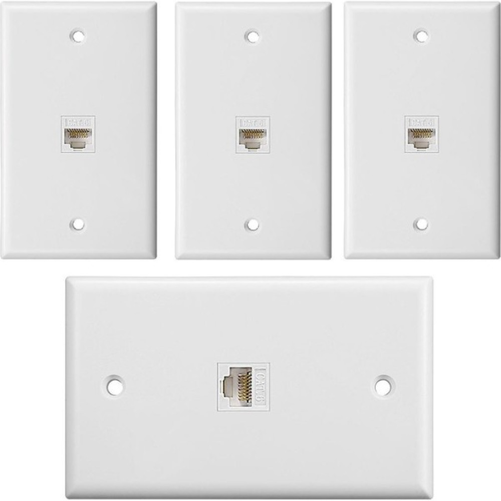 Jelang Bağlantı Noktalı Ethernet Duvar Plakası, RJ45 Keystone Dişi - Dişi Sıralı Bağlayıcı Eklemeli Keystone Jack Duvar Plakası (Yurt Dışından) - NA Elektrikli El Aletleri Fiyatı