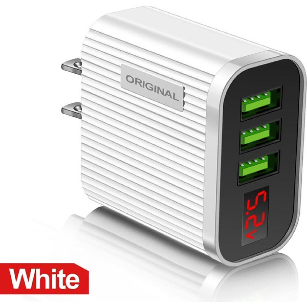 Jelang Gu 3 USB Bağlantı Noktaları Dijital Ekran Cep Telefonu Şarj Cihazı 5 V/3.1A Seyahat Hızlı Hızlı Şarj Adaptörü Abd/ab Tak (Yurt Dışından) - NA Cep Telefonu Şarj Cihazı Fiyatı