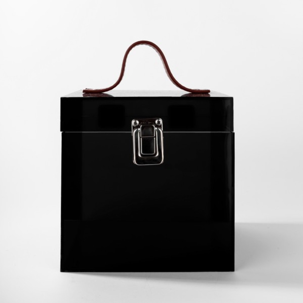 Jeloux Box Onyx Pleksi Makyaj Çantası Füme-Siyah Saten Keseli -15x15x15 Cm Oto Boyaları Fiyatı
