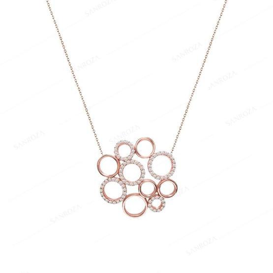 Jelux Silver Zirkon Taşlı Gümüş Sevgi Kolyesi