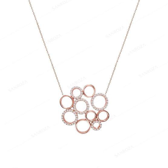 Jelux Silver Zirkon Taşlı Gümüş Sevgi Kolyesi