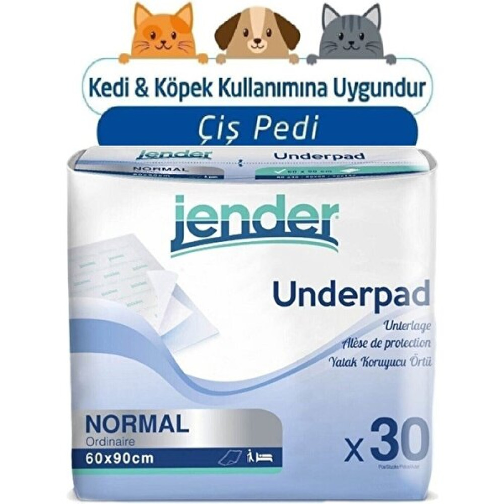 Jender Kedi Köpek Çiş Tuvalet Pedi Örtüsü 90 Adet 60X90 cm 90 Adet 30'lu x 3 Paket Yatak Koruyucu Evcil Hayvan Ürünleri Fiyatı