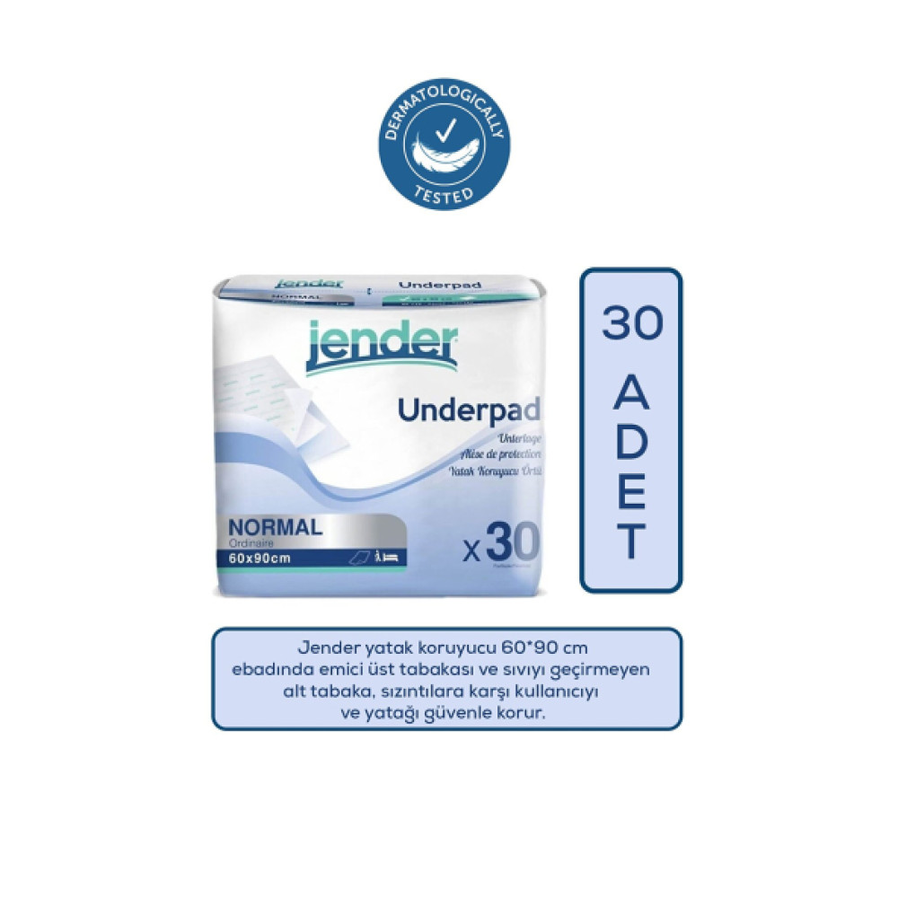 Jender Yatak Koruyucu Ortu 60/90 Cm 30 Adet Medikal Ürünler Fiyatı