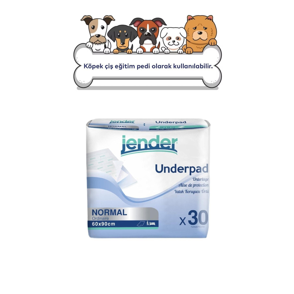JENDER Yatak Koruyucu Örtü 60x90 -kedi Köpek Çiş Pedi 30'lu Sağlık Fiyatı