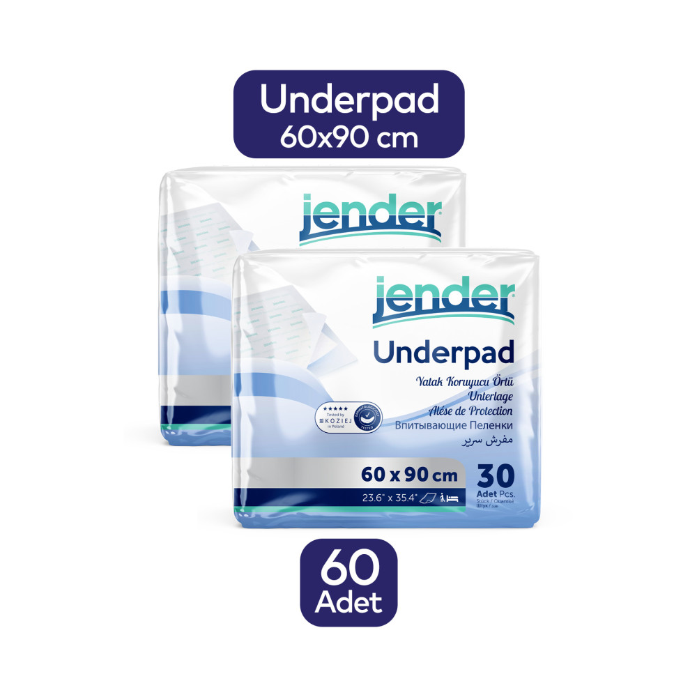 JENDER Yatak Koruyucu Örtü 60x90 -kedi Köpek Çiş Pedi 60lı Underpad Sağlık Fiyatı