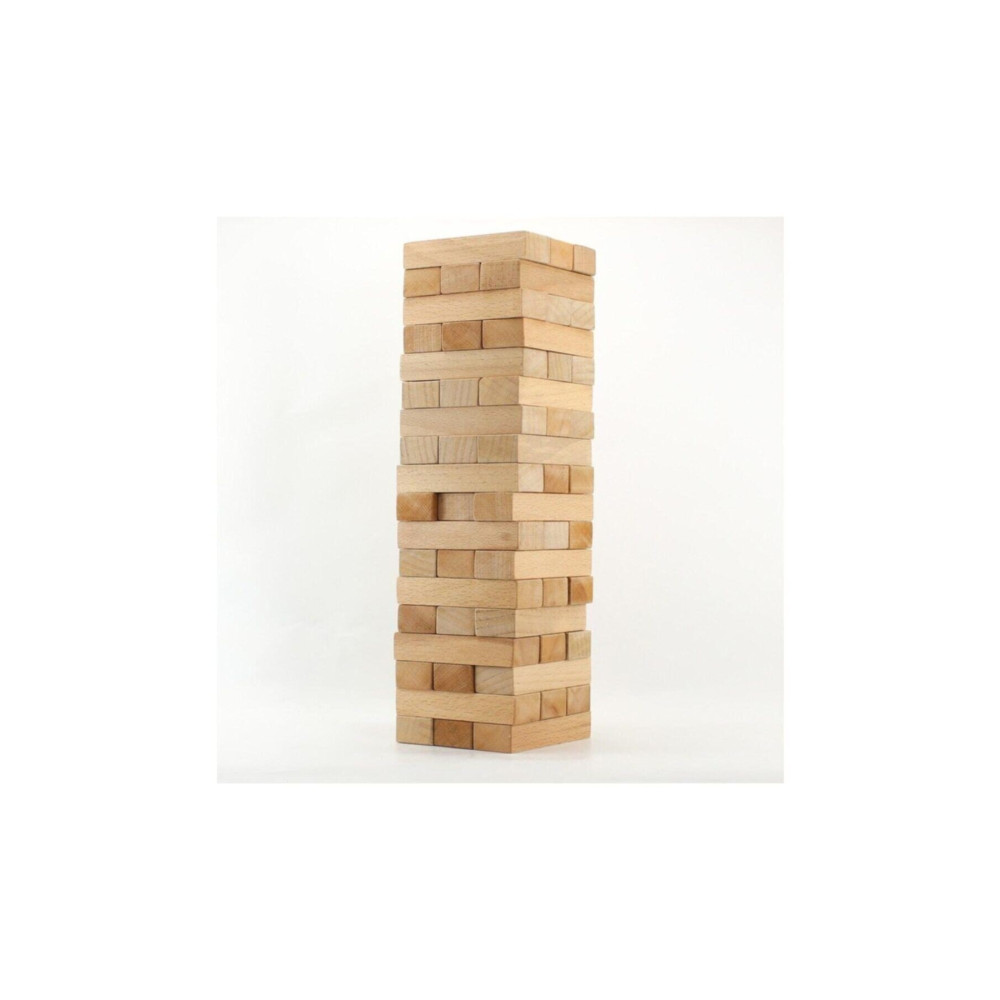 Jenga Büyük Boy Doğal Ahşap Denge Oyunu Kule Oyunu 54 Parça Oyun Takımları Fiyatı