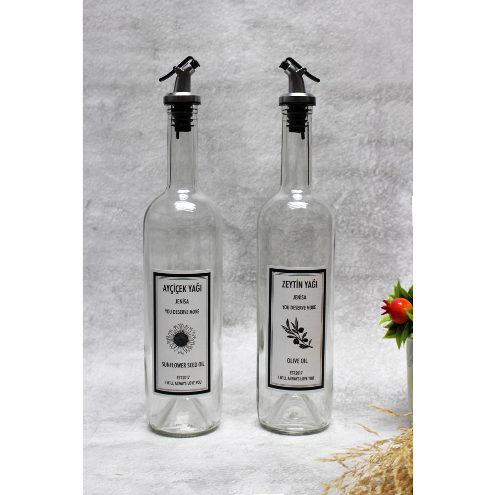 Jenisa Dibi Çukur Şeffaf Cam Şişe 2li 750 ml Zeytinyağı Sıvıyağ Şişesi Yağdanlık Yağlık Mutfak Gereçleri Fiyatı