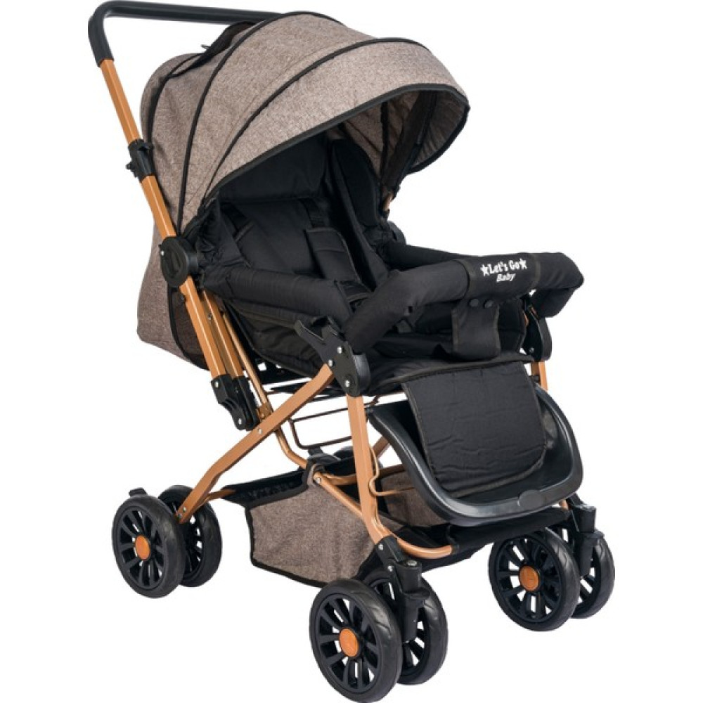 Jerome Kids Çift Yönlü Ergonomik Bebek Arabası Siyah Gri Bej Gold - Gold - Kahve Bebek Arabası-Puset Aksesuarları Fiyatı