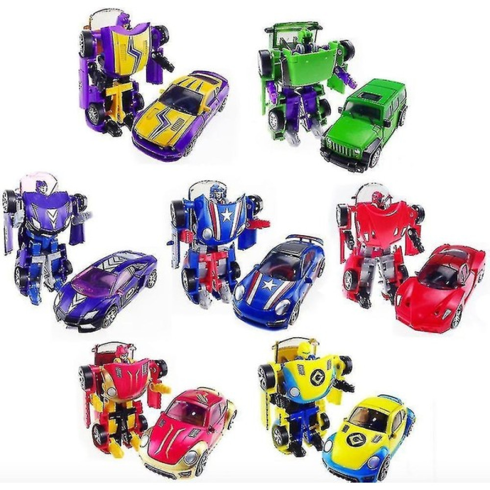 Jessieyou Mall 7 Adet Küçük Trafo Deforme Oyuncaklar King Kong Buddy Efsanevi Mini Araba Robot Cep Oyuncak (Yurt Dışından) - Renkli Oyuncak Araç Fiyatı