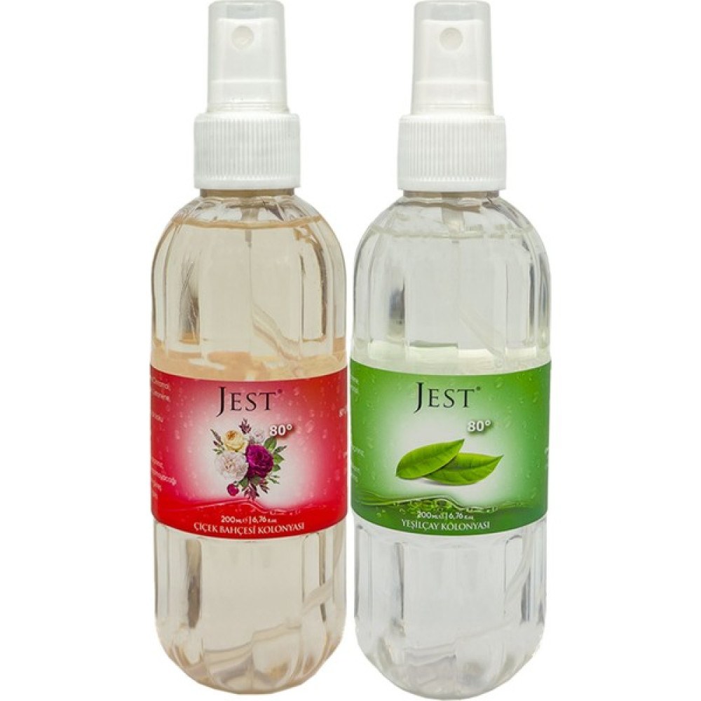 Jest 2'li Set Kolonya 200ML (Yeşilçay-Çiçek Bahçesi) - 200 ml Oto Boyaları Fiyatı