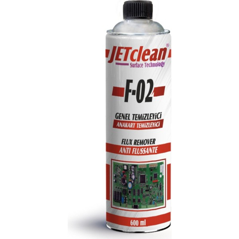 Jet Clean F-02 600 ml Flux Anakart Temizleme Sprey Bakım Spreyleri Fiyatı