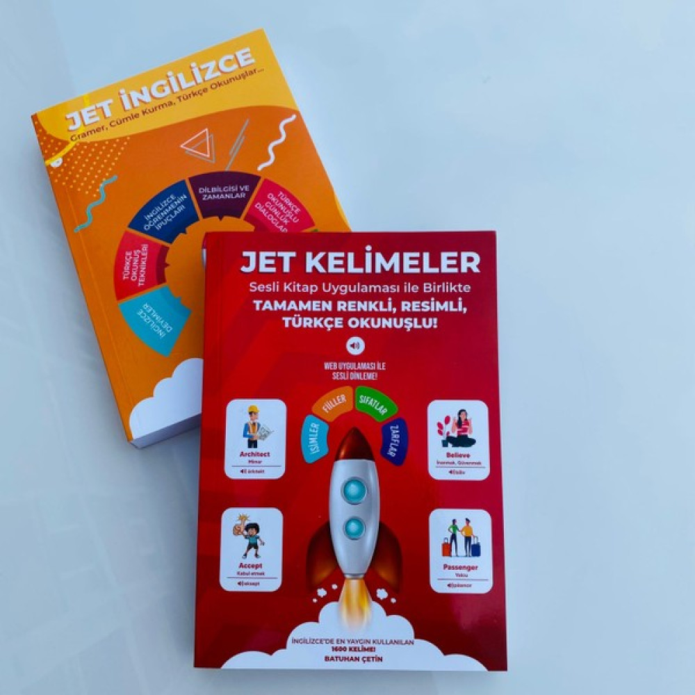 Jet Ingilizce Eğitim Seti - Sesli Kitap ( Mobil Uygulama ve Kitaplar ) Batuhan Çetin Yabancı Dil Kitapları Fiyatı