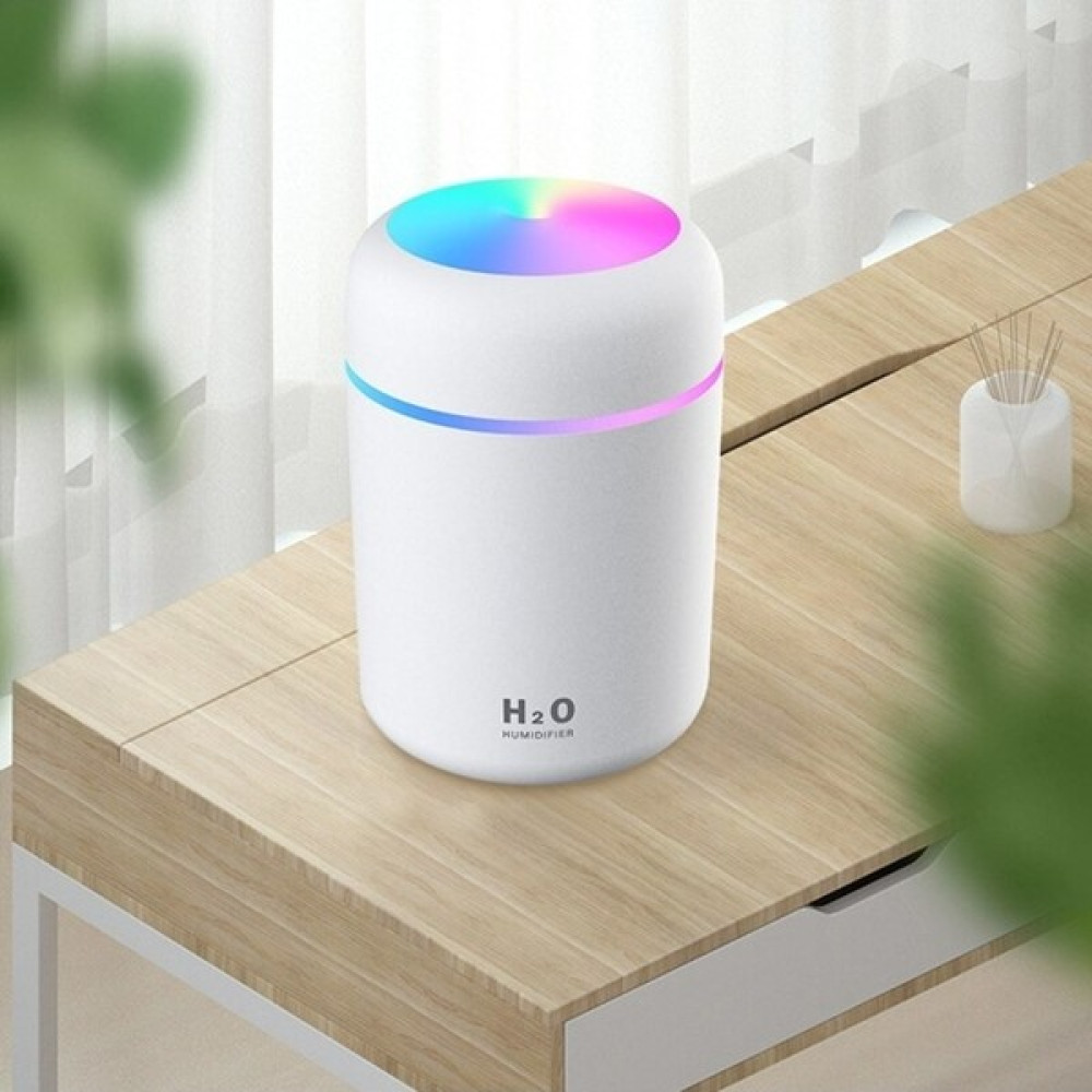 Jetcom H2O Humidifier 300 ml Ulrasonik Hava Nemlendirici Buhar Makinesi ve Aroma Difüzörü - Beyaz Hava Temizleme - Nemlendirme Cihazları Fiyatı