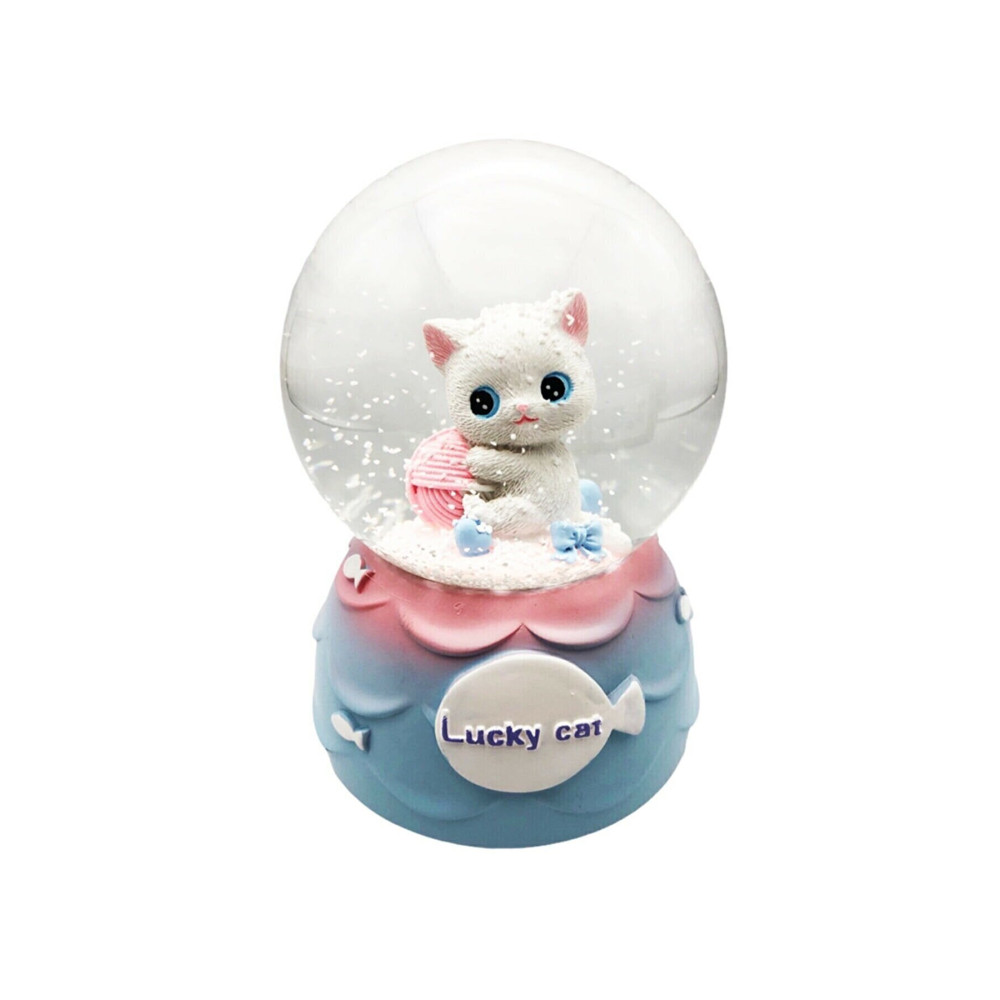 Jetcom Sevimli Minnoş Kedi Lucky Cat Kar Küresi Orta Boy Hediye Işıklı Müzikli Kar Küresi Hediyelik Eşya Fiyatı