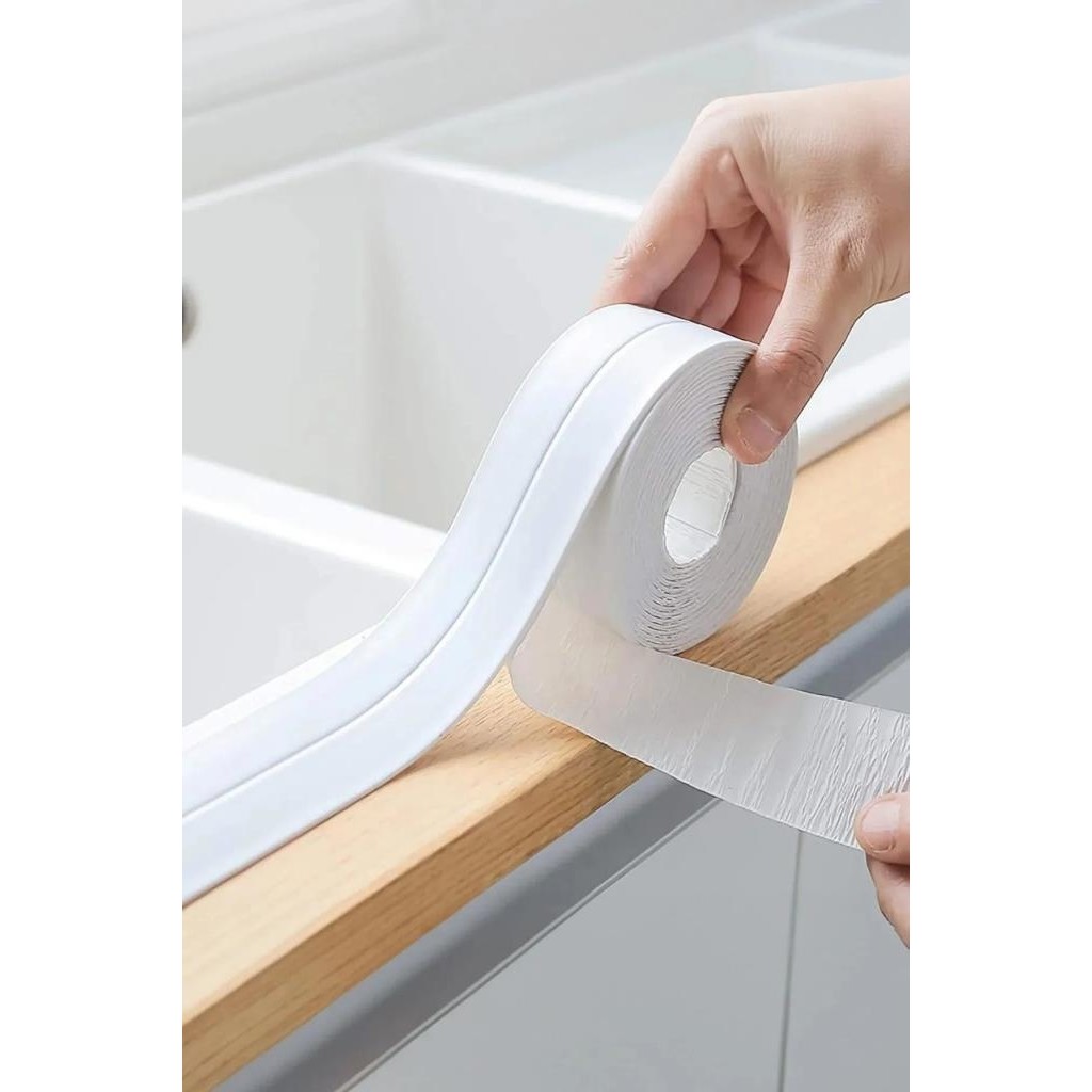 Jetfast 3,2 Metre 38 mm Beyaz Su Geçirmez Sizdirmaz Bant Ev Küvet Lavabo Mutfak Kenar Bandı Su Geçirmez Bant - 1 Adet Diğer Fiyatı