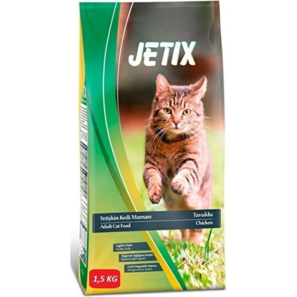 Jetix Tavuklu Yetişkin Kedi Maması 1,5 kg (Açık) Evcil Hayvan Ürünleri Fiyatı
