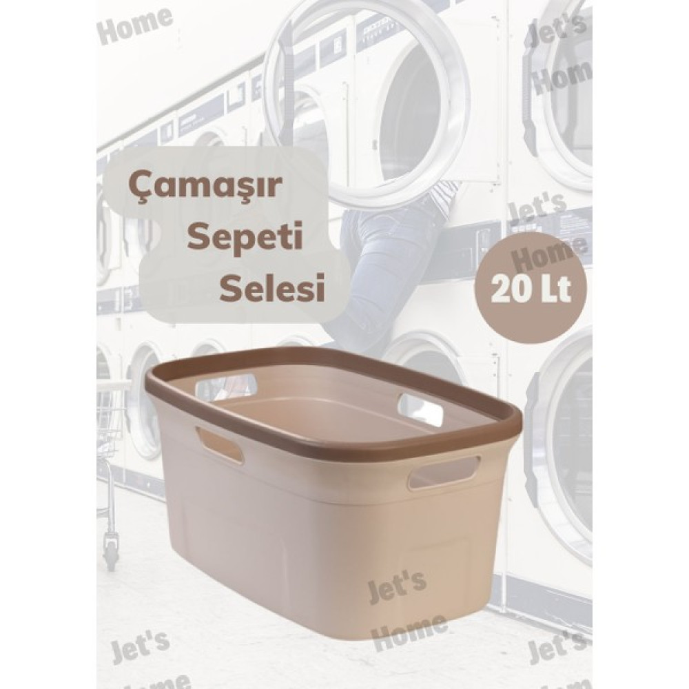 Jet’s Home Çamaşır Selesi Kirli Sepeti Bej 20 Lt Sepet Fiyatı