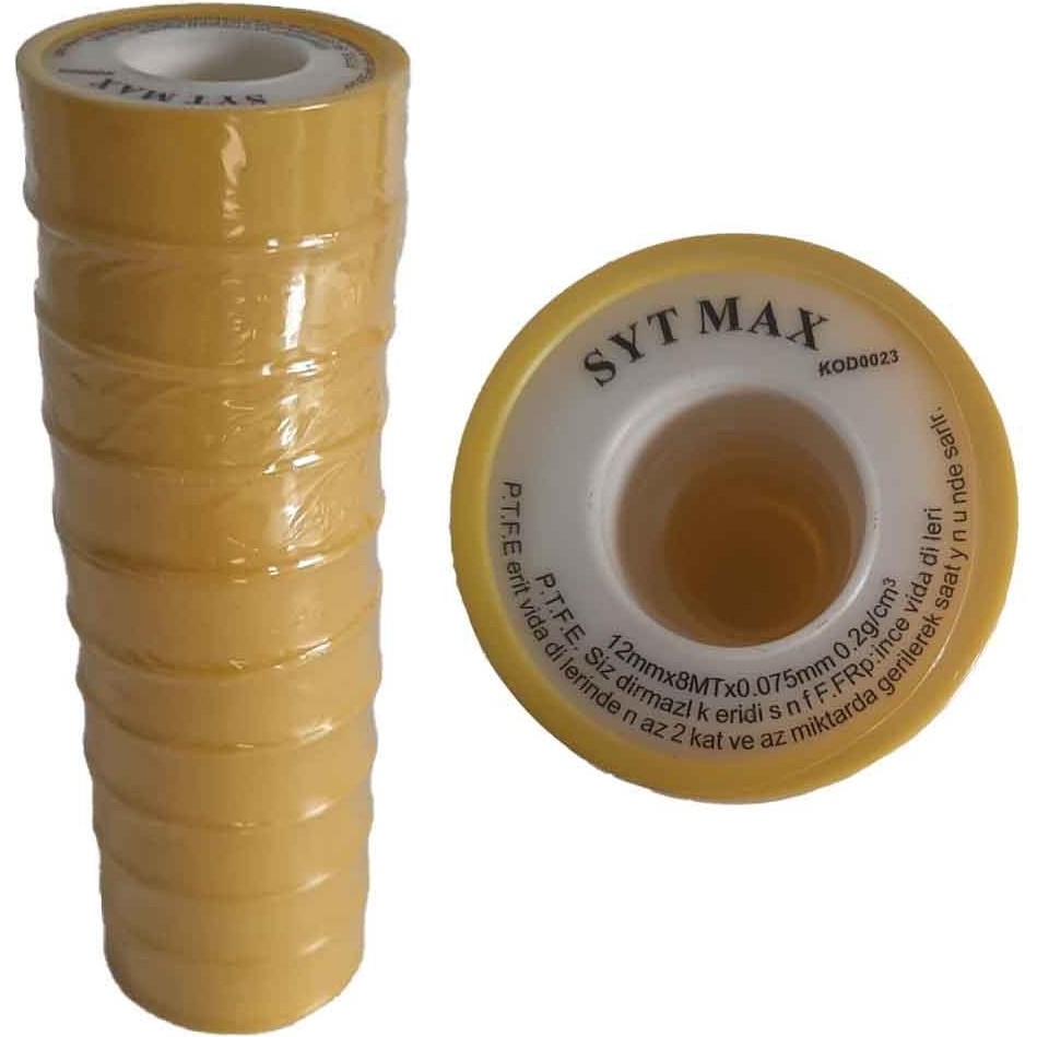 Jetta 10 Adet Teflon Bant Küçük Sıhhi Tesisat Su Sızdırmazlık Bandı 12 mm x 8 mt Doğalgaz Tesisat Bandı Diğer Fiyatı