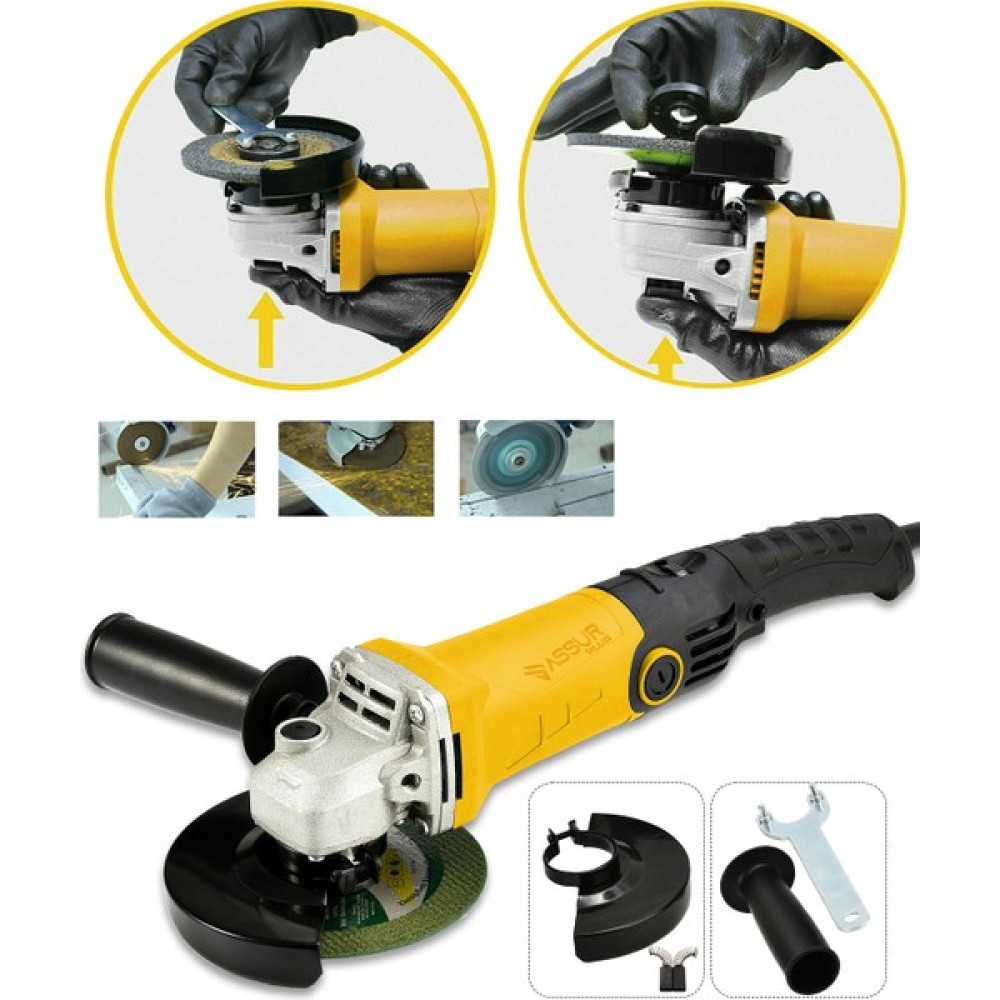 Jetta Power Tools Assur Plus Avuç İçi Taşlama Makinası 6 Kademeli Uzun Kuyruk Devir Ayarlı 125 mm - 0 Taşlama Makinesi Fiyatı
