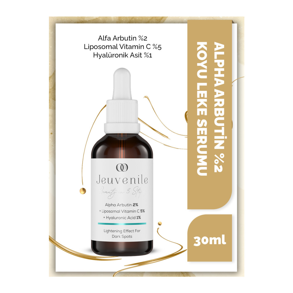 Jeuvenile Alpha Arbutin %2 + Liposomal Vitamin C %5 + Hyaluronic Acid %1 Leke Karşıtı Serum 30 ml Cilt ve Yüz Bakımı Fiyatı