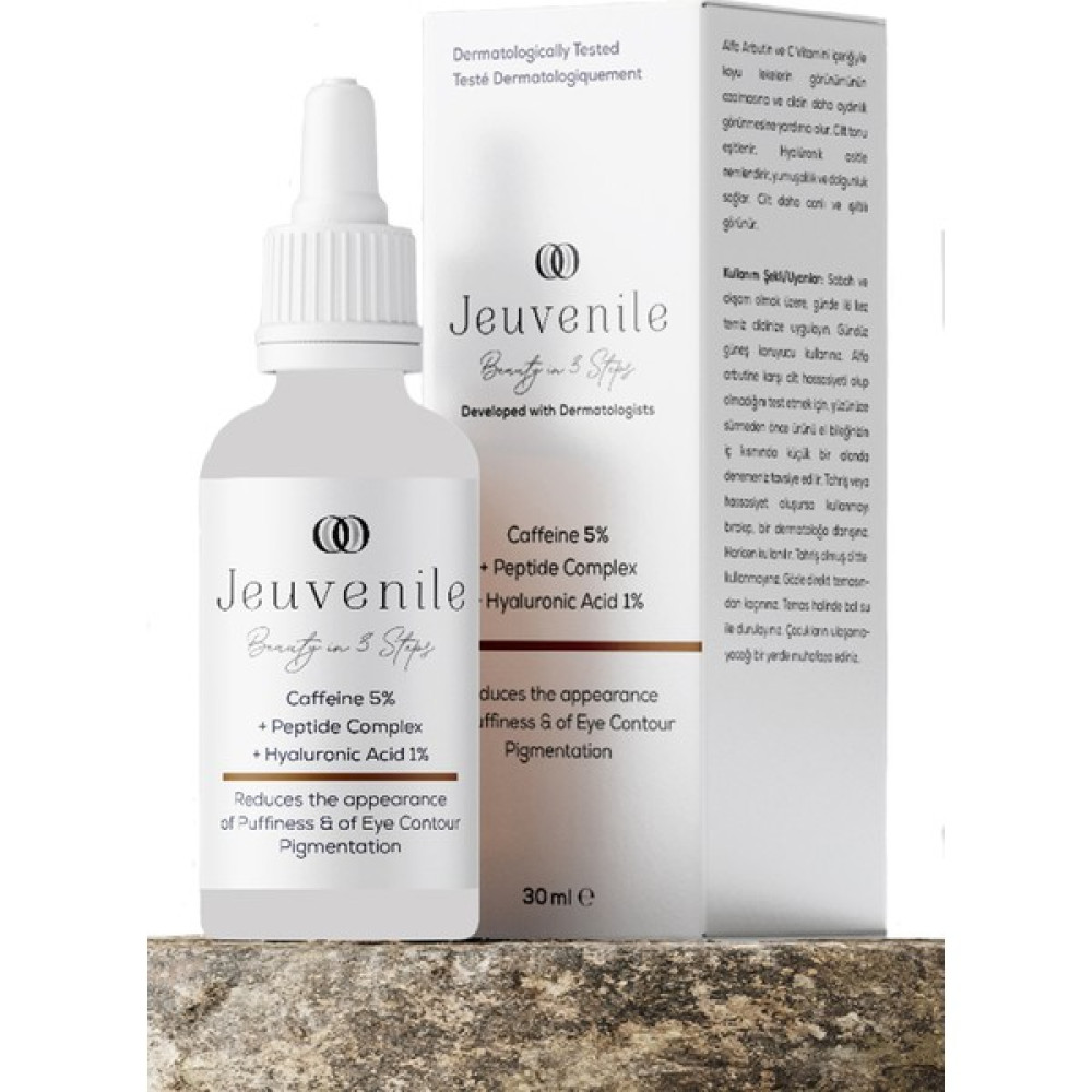 Jeuvenile Göz Altı Torbalanma, Kırışıklık, Morluk, Şişlik Karşıtı Caffeine %5 Göz Altı Serumu 30 ml - Caffeine 5% Eye Serum 30 ml Anti-Aging / Yaşlanma Karşıtı Fiyatı