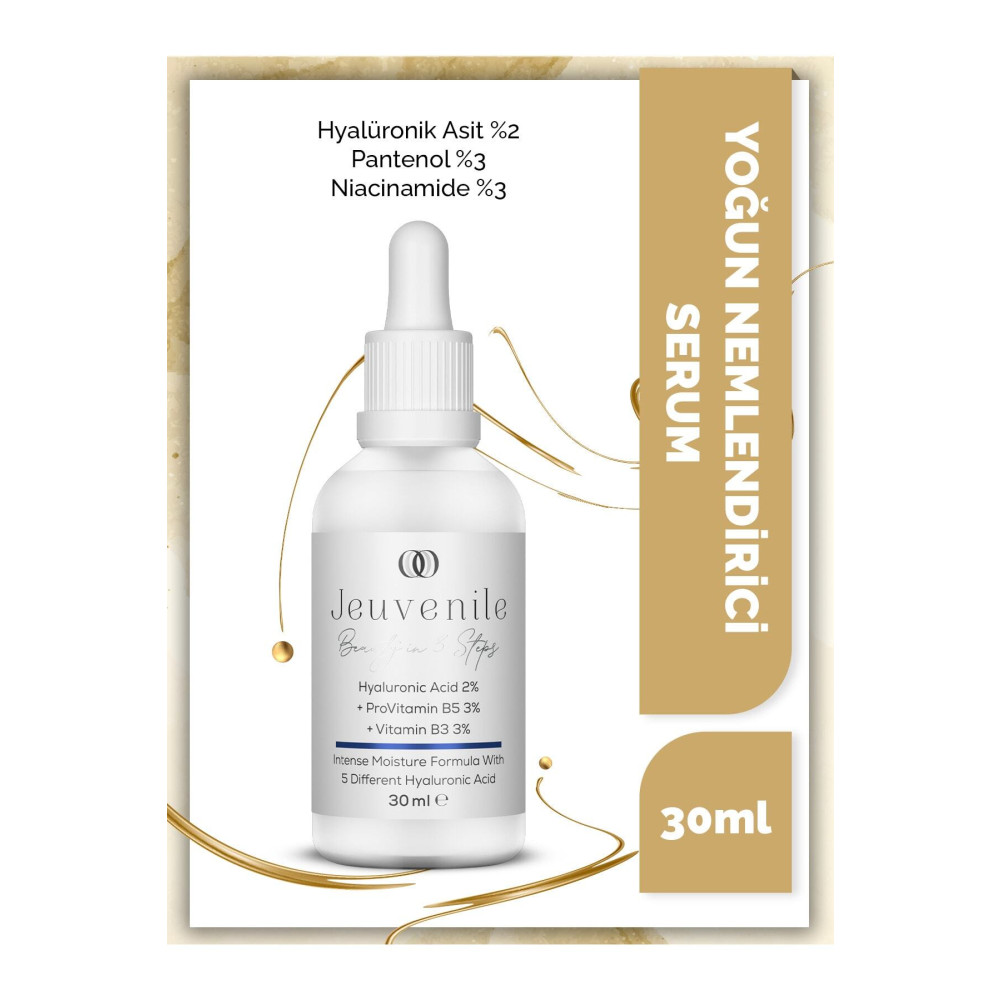 Jeuvenile Hyaluronic Acid %2 + Provitamin B5 %3 + Vitamin B3 %3 Yoğun Nemlendirici Serum 30ml Cilt ve Yüz Bakımı Fiyatı