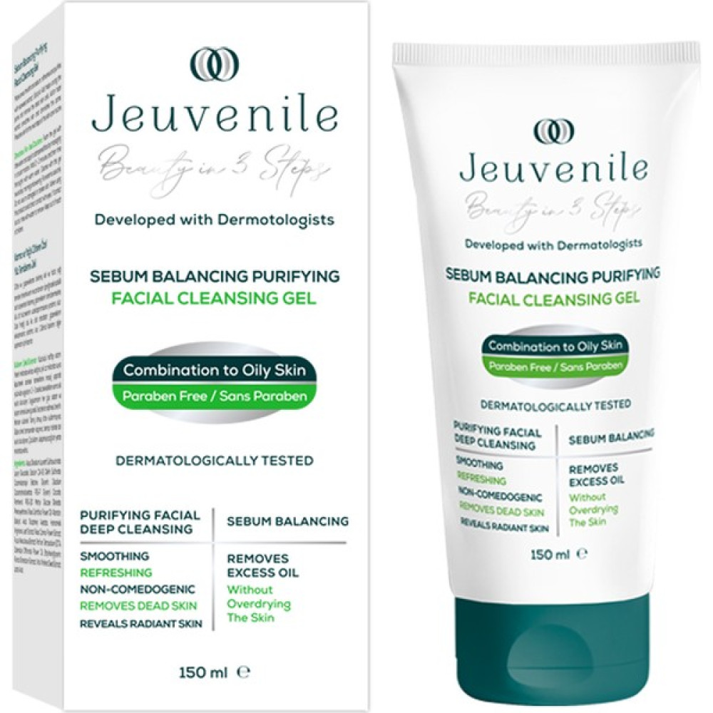 Jeuvenile Karma ve Yağlı Ciltler İçin Yüz Temizleme Jeli 150 ml - Sebum Balancing Facial Cleansing Gel 150 ml Cilt Temizleme ve Peeling Fiyatı