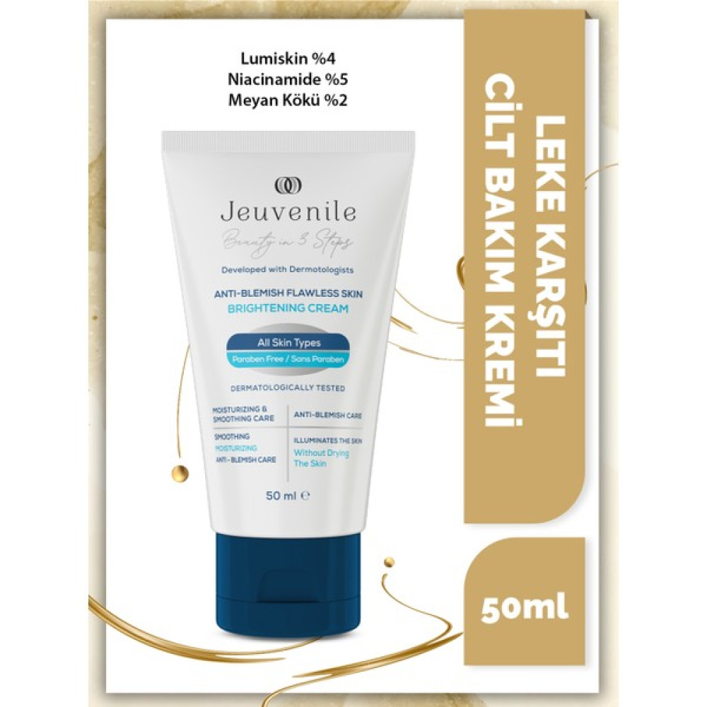 Jeuvenile Leke Karşıtı Aydınlatıcı Cilt Bakım Kremi 50 ml - Anti-Blemish Brightening Cream 50 ml Leke Kremi Fiyatı